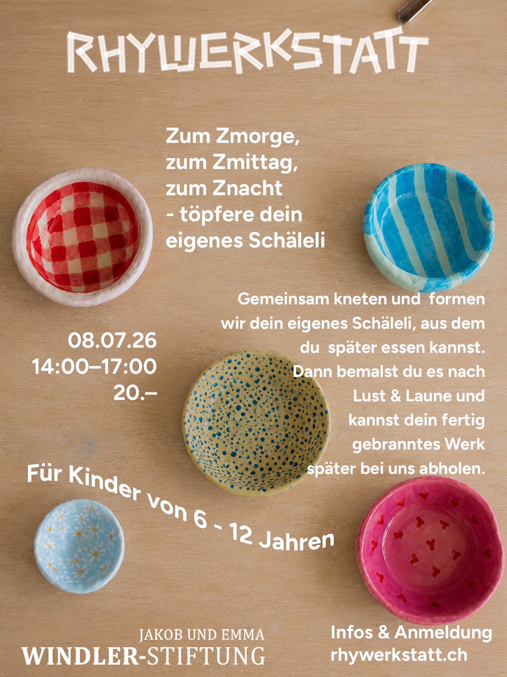 Schäleli töpfern